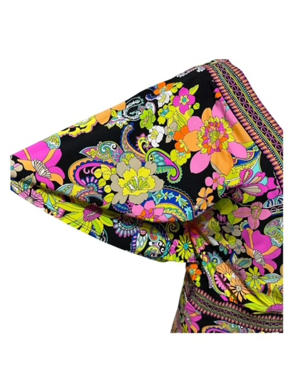 Trina Turk Small Abstract Print Swim Coverup EUC - Picture 4 of 6